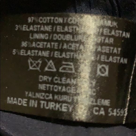 Nisse Navy dress with stripe - Picture 5 of 5